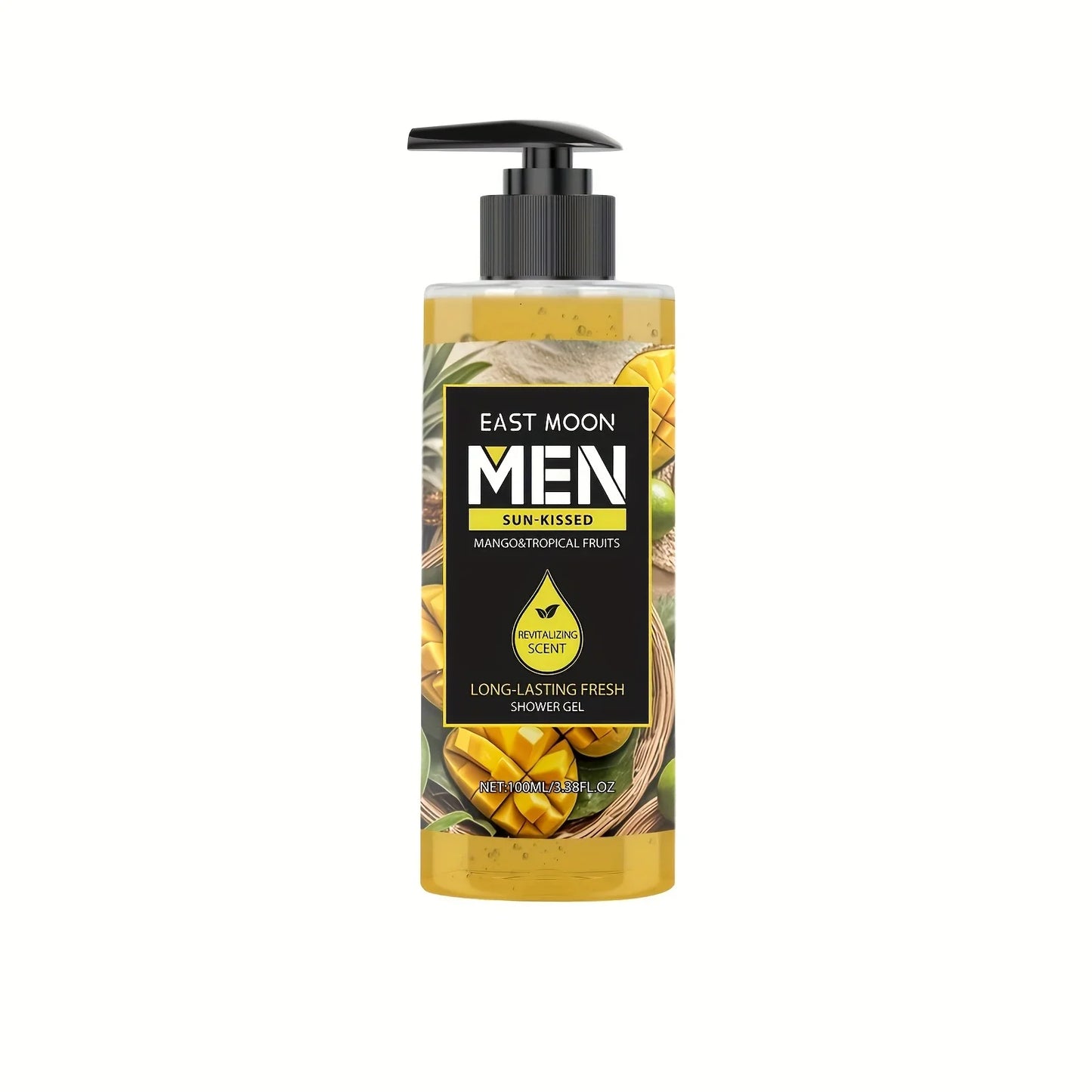 MEN'S Shower Gel Series, 100ml, Deep Cleansing & Long-Lasting Fragrance, Moisturizing, Formaldehyde-Free, Coconut Scented with Peppermint, Lavender & Coconut Oil, Suitable for All Skin Types, Body Use - KHOY