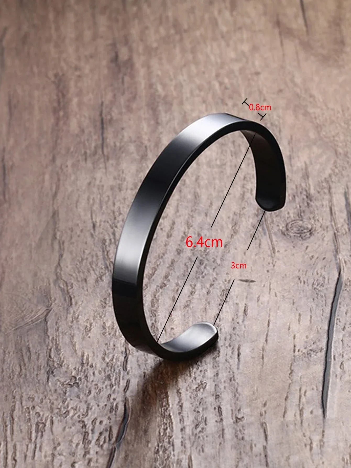 Fashionable and Popular Men Minimalist Cuff Bangle Stainless Steel for Jewelry Gift and for a Stylish Look - KHOY