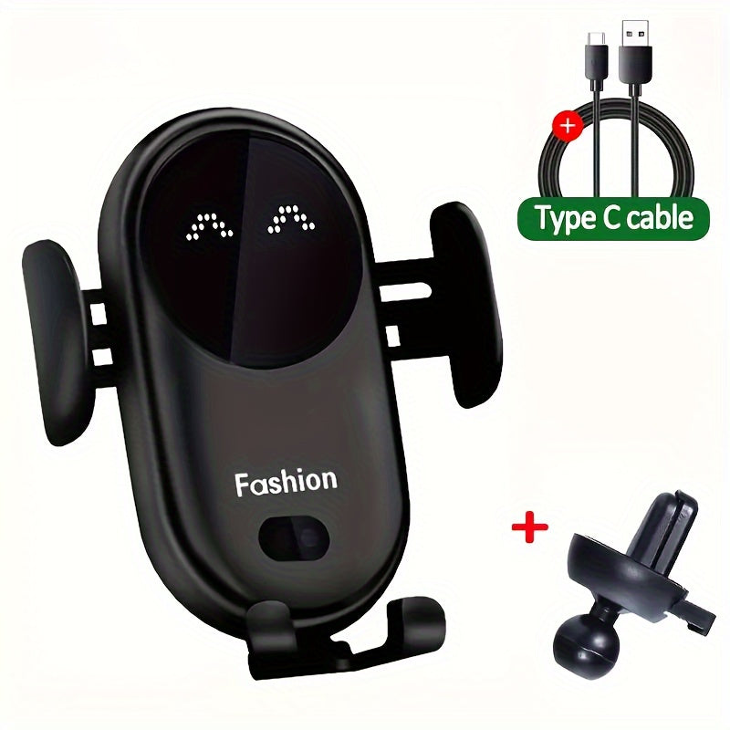 Automatic Infrared Induction Car Wireless Charger Car Vent Mobile Phone Fast Charging Bracket Car Accessories, Office Accessories, School Supplies, Perfect Gift for Christmas and Birthday - KHOY