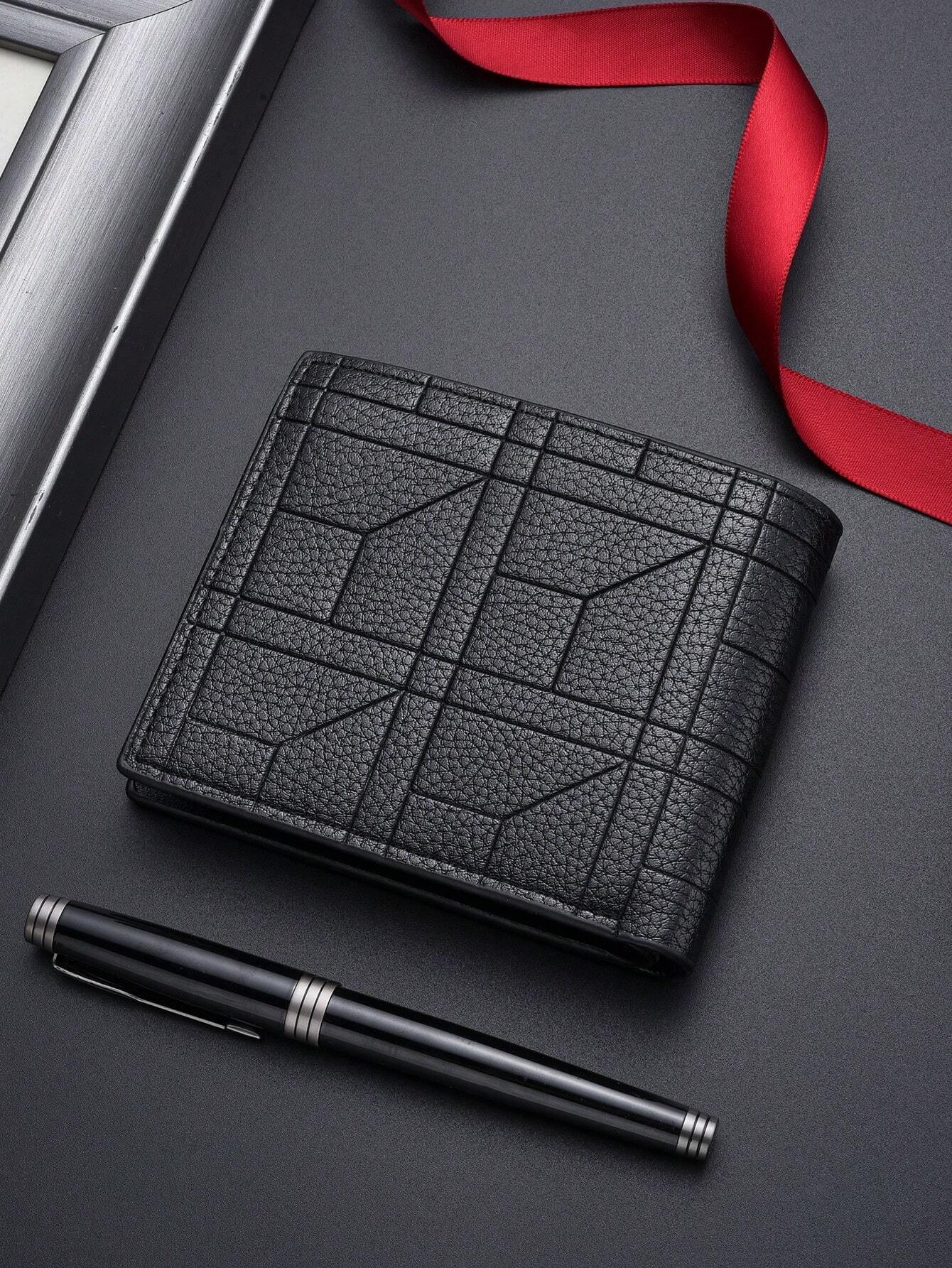 SHABILI Classic Korean Fashion Men's Short Wallet Large Capacity Multi-Card Business Wallet Wallets Essentials Items For Men Wallet Purse Wallet Men Wallet Leather - KHOY