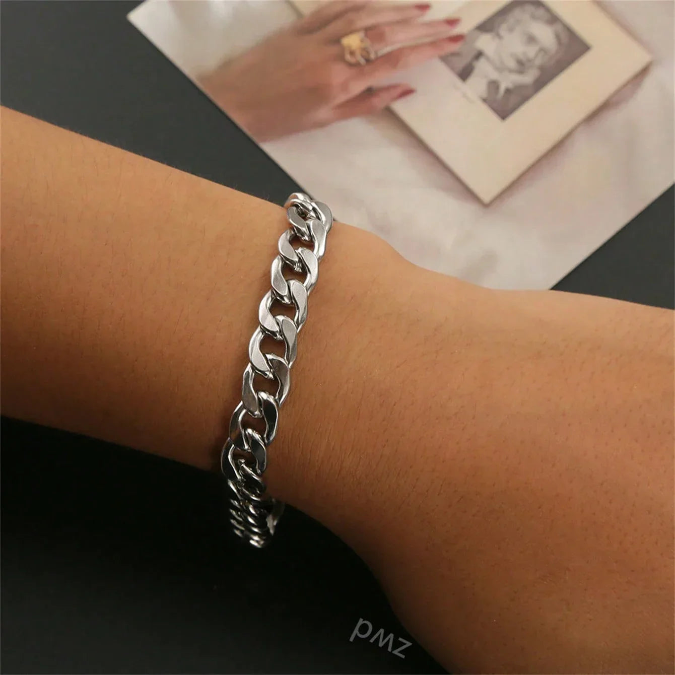 1 Piece/Set Titanium Steel Cuban Chain Necklace, 3mm Wide Hip Hop Rock Chain Accessory, Trendy DIY Jewelry, Non-Fading, Non-Tarnishing, Father’s Day Gift, Men’s School Jewelry, Y2K Accessories, Gothic Chains, Jeans Accessories, Gothic Jewelry, Street & Ha - KHOY