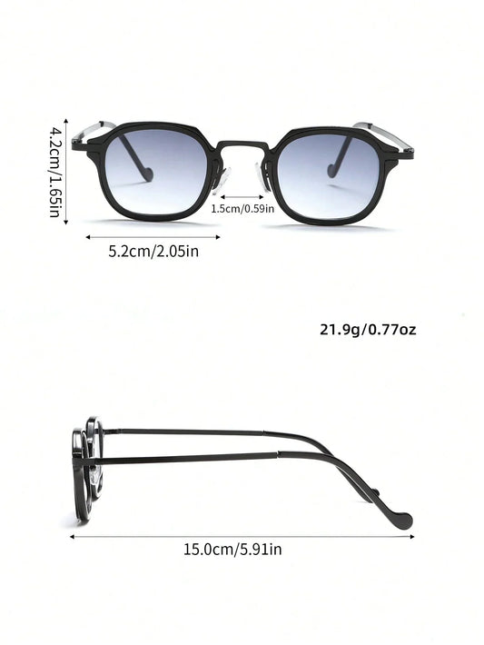 Square Personality Vintage Leisure Small Frame Fashion Sunglasses Sunglasses Sun Glasses Beach Accessories Sun Glasses Sunglasses Shades For Summer Beach Vacation,Outdoor,Travel - KHOY