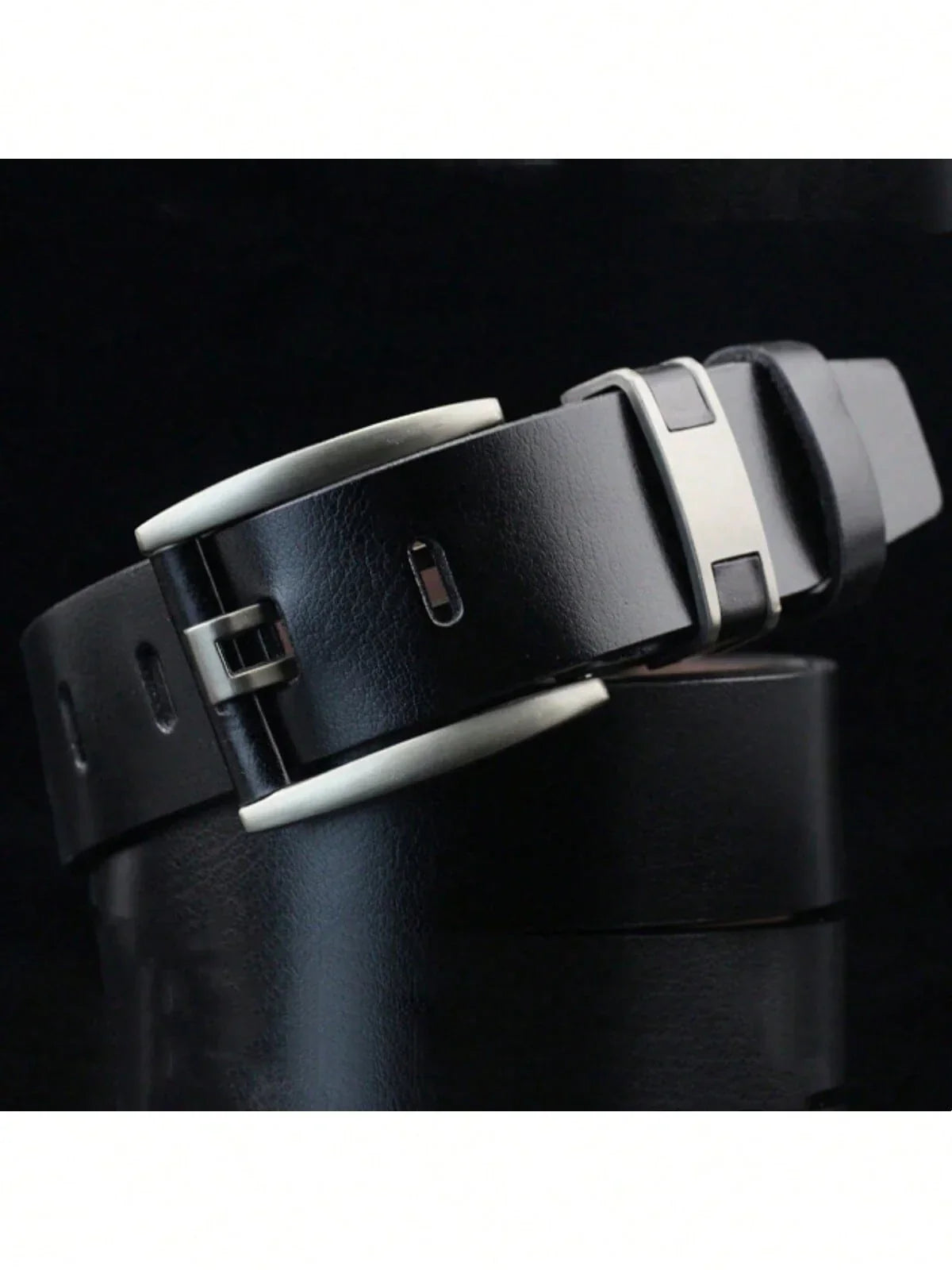 1pc Men's Wide Belt, Versatile Pin Buckle Vintage Style Waist Belt Casual, Business, Boyfriend Husband Father Dad Men Gift, Daily Wear, Fashion, Teen, Outdoor, Vacation, Athletic, Travel, Street, Boho, Vintage Fall, Autumn, Halloween - KHOY