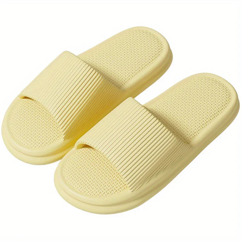 Summer Slippers Flip Flops Man Indoor Home Woman Shoes EVA Soft Soled Slippers Shower Home Slides Couple Non-slip Casual Sandals - KHOY