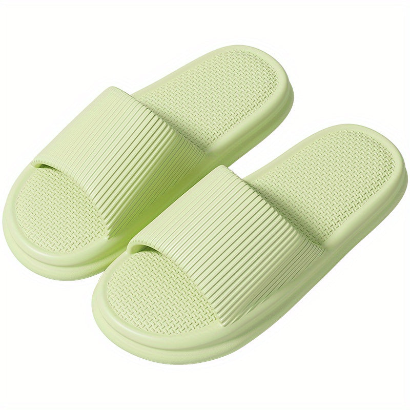 Summer Slippers Flip Flops Man Indoor Home Woman Shoes EVA Soft Soled Slippers Shower Home Slides Couple Non-slip Casual Sandals - KHOY