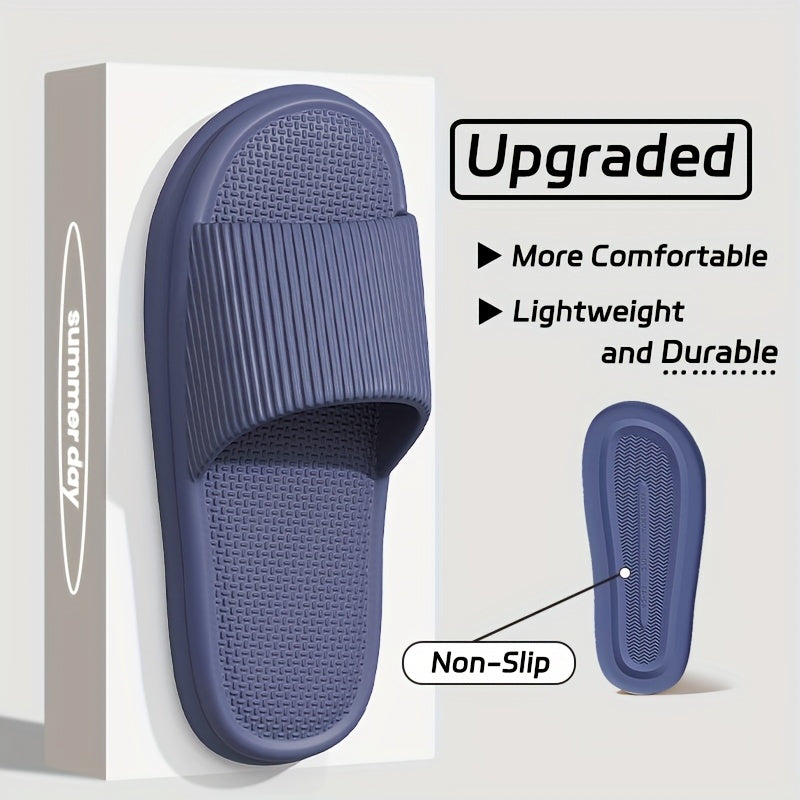Summer Slippers Flip Flops Man Indoor Home Woman Shoes EVA Soft Soled Slippers Shower Home Slides Couple Non-slip Casual Sandals - KHOY