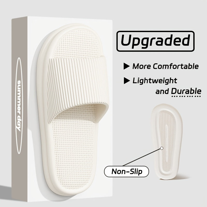 Summer Slippers Flip Flops Man Indoor Home Woman Shoes EVA Soft Soled Slippers Shower Home Slides Couple Non-slip Casual Sandals - KHOY