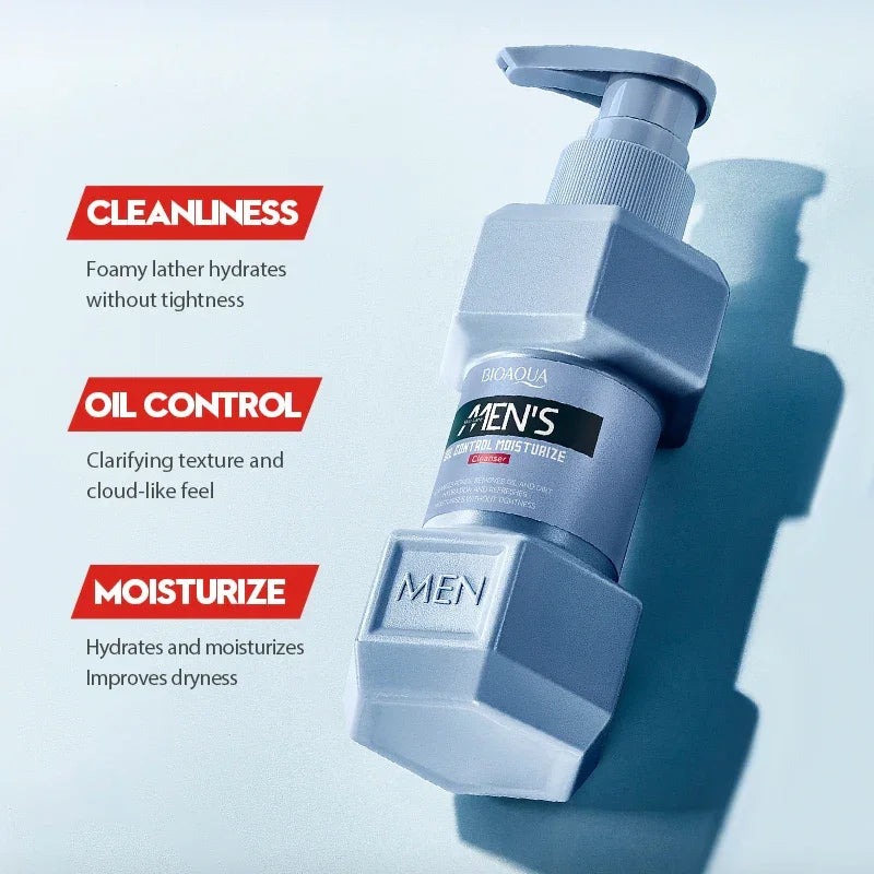 Men's facial cleanser Body wash Oil control Moisturizing long-lasting fragrance Fresh release charm creamy foam Body wash - KHOY