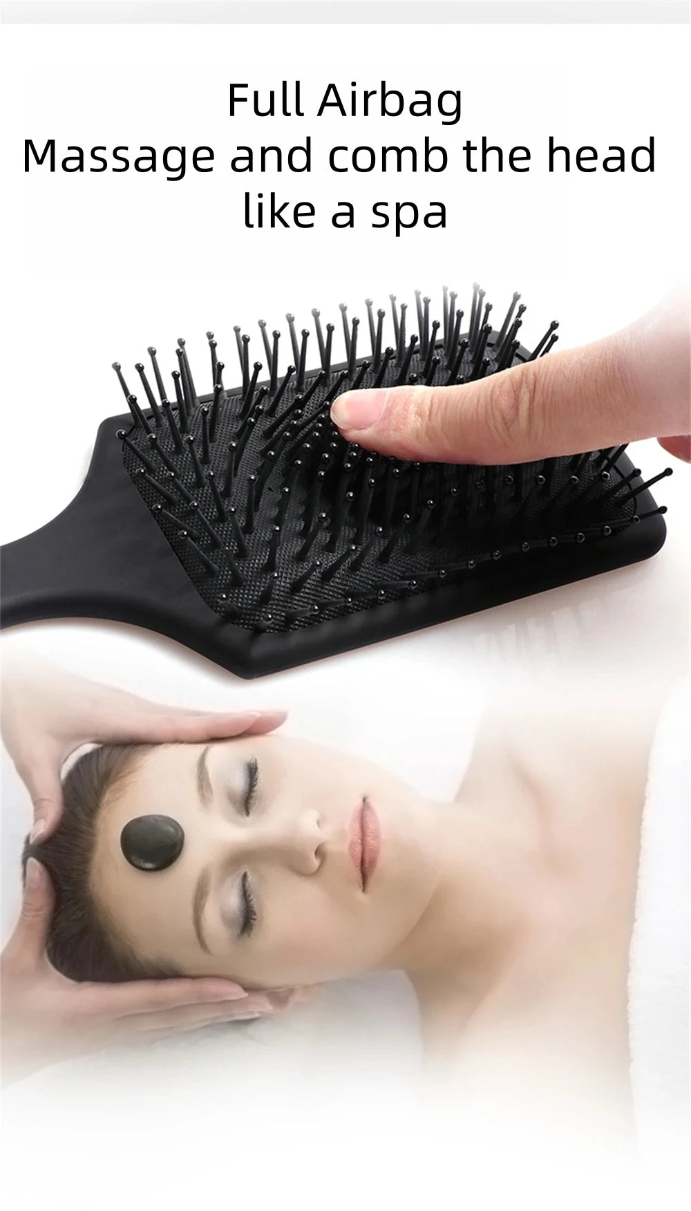 Professional Salon Air Hairdressing Cushion Comb Barbershop Anti-Static Hair Brush Massage Home Diy Curly Styling Tools - KHOY