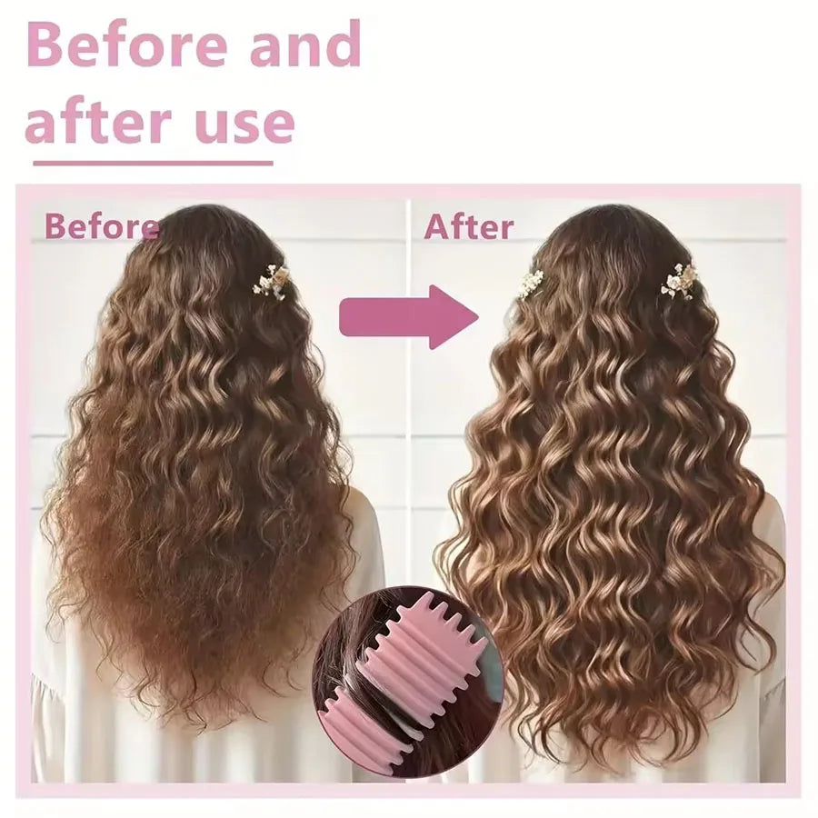 Curly Hair Styling Brush Curl Hair Brush for Combing and Shaping Men's and Women's Curls Reduce Pulling Tools - KHOY