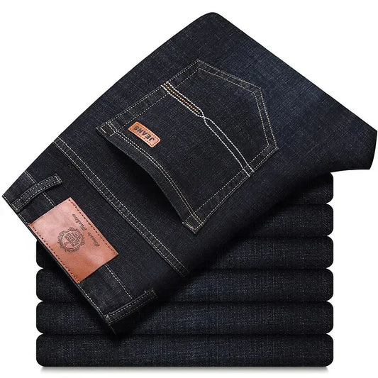 New Men Classic Jeans Jean Homme Pantalones Hombre Men Mannen Soft Black Biker Masculino Denim Overalls Mens Pants Size 32-38 - KHOY