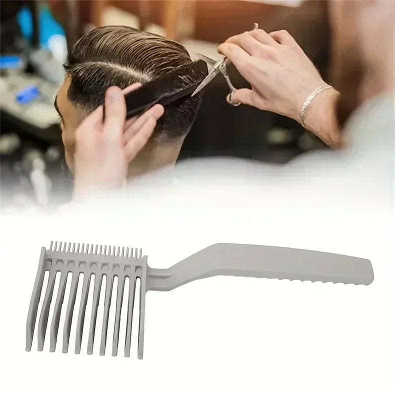 1pc Hair styling positioning comb, men's long handled home hair styling comb, hair salon comb - KHOY