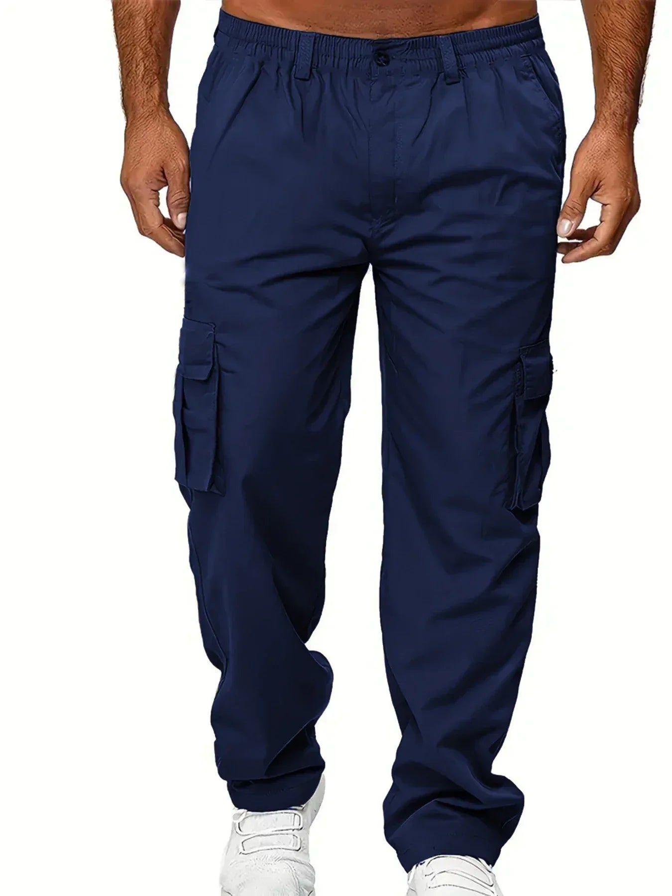 Men's Cargo Pants Outdoor Work Trousers Summer Casual Multi-Pocket Long Trousers Durable Breathable Sweatpants Hiking Pants - KHOY