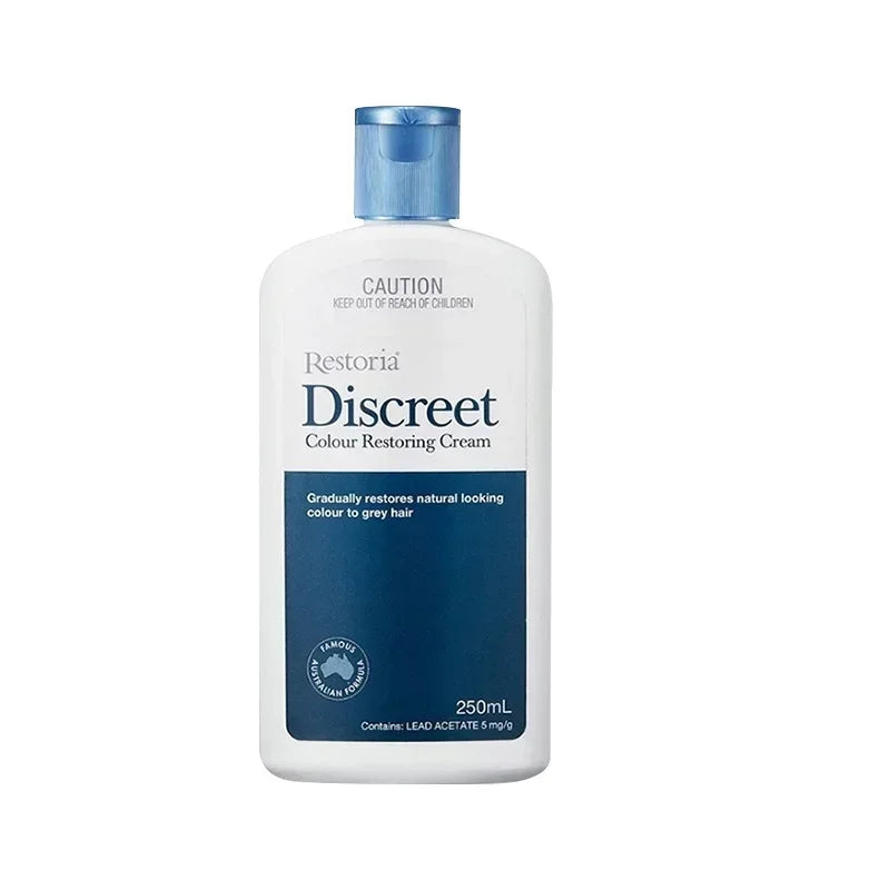 250ml Restoria Discreet Colour Restoring Cream,Grey Hair Treatment Reduce Grey Hair Care - Suitable for Men Women Shampoo - KHOY