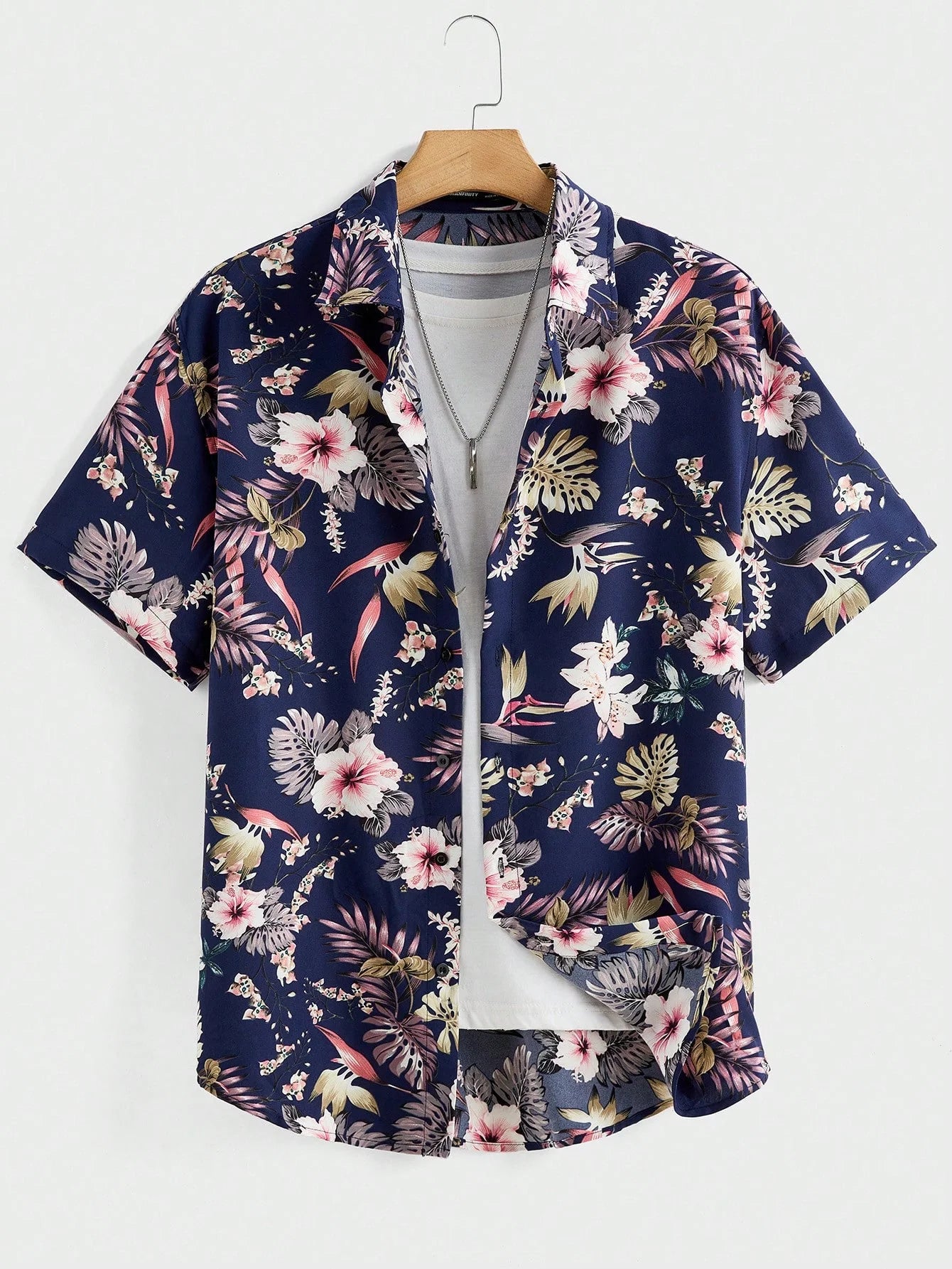 Hawaiian Vacation Shirt for Men - Soft, Airy & Colorful Short Sleeve Top with Palm Tree & Ocean Wave Designs - KHOY