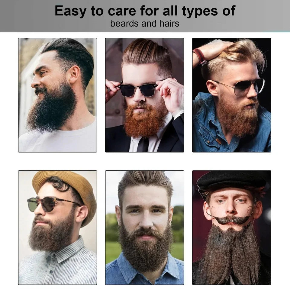 Electric Beard Comb Hair Straightener Brush Hot Hair Brushes Straightener Hair Anti-scalding Ceramic Beard Straightening Brush - KHOY