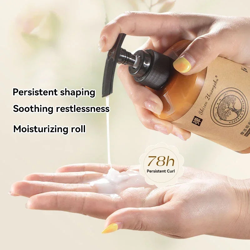 Moisturizing Elastic Long Lasting Styling Cream Curly Hair Elastic Curl Enhancers Repair and Nourish Hair Styling Cream - KHOY