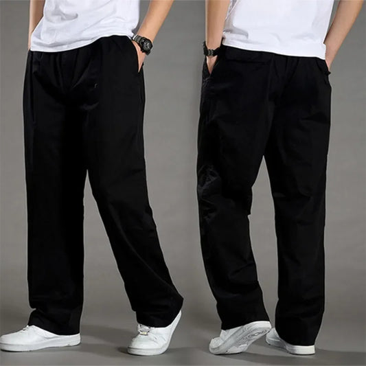 Men's Cargo Pants Summer 100% Cotton Work Wear New in Large Size 6XL Casual Climbing Joggers Sweatpants Hombre Autumn Trousers - KHOY