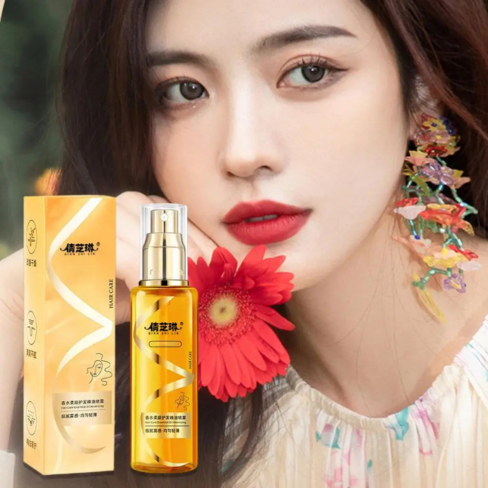 Hair Oil Spray Scented Nourishing Conditioning Oil Deeply Moisturizing Hair Curly Sheen Spray Gift Women
