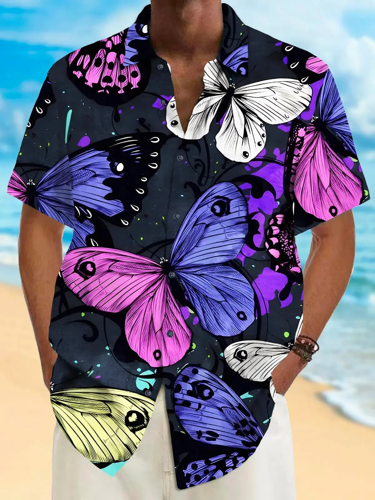 Men's Hawaiian Shirts 3D Print Basic Style Fashion Button Colorful Shirt Lapel Streetwear Hawaiian Blouse shirts for men Summer - KHOY