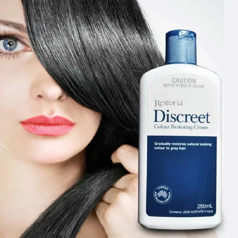 250ml Restoria Discreet Colour Restoring Cream,Grey Hair Treatment Reduce Grey Hair Care - Suitable for Men Women Shampoo - KHOY