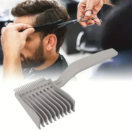 1pc Hair styling positioning comb, men's long handled home hair styling comb, hair salon comb - KHOY