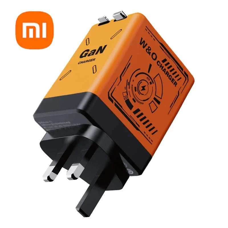 Xiaomi GaN120W Ultra Fast Charger With Retractable Type-C Lightning Cable Fast Charging Adapter For iPhone16 iPad Samsung Huawei - KHOY