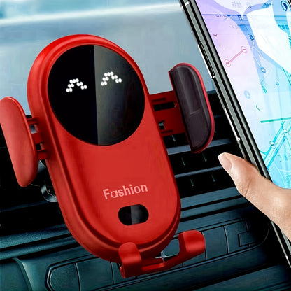 Automatic Infrared Induction Car Wireless Charger Car Vent Mobile Phone Fast Charging Bracket Car Accessories, Office Accessories, School Supplies, Perfect Gift for Christmas and Birthday - KHOY