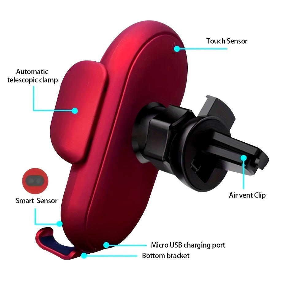 Automatic Infrared Induction Car Wireless Charger Car Vent Mobile Phone Fast Charging Bracket Car Accessories, Office Accessories, School Supplies, Perfect Gift for Christmas and Birthday - KHOY