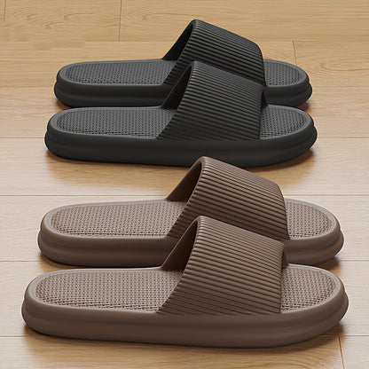 Summer Slippers Flip Flops Man Indoor Home Woman Shoes EVA Soft Soled Slippers Shower Home Slides Couple Non-slip Casual Sandals - KHOY