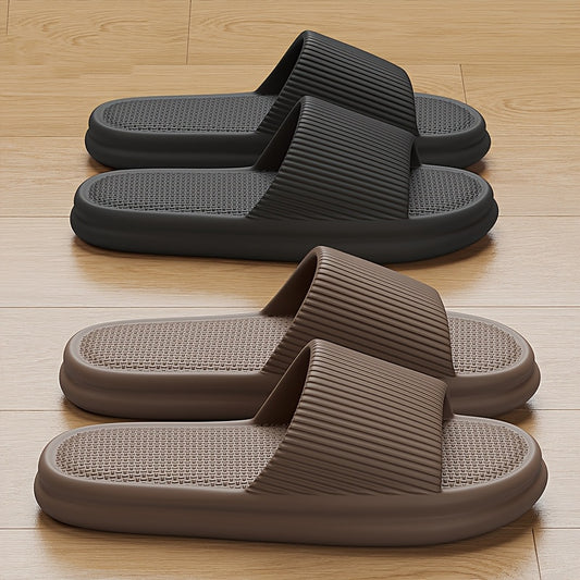 Summer Slippers Flip Flops Man Indoor Home Woman Shoes EVA Soft Soled Slippers Shower Home Slides Couple Non-slip Casual Sandals - KHOY