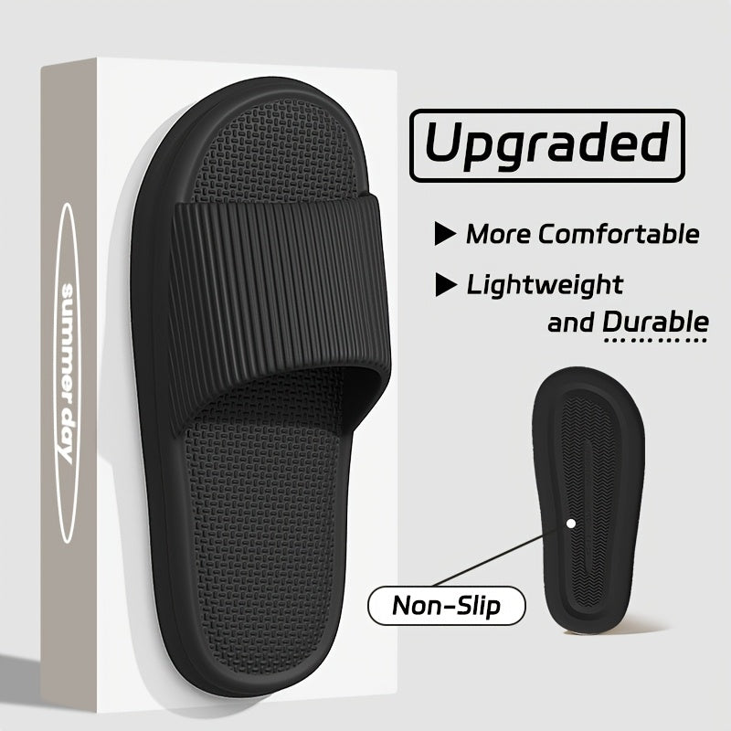 Summer Slippers Flip Flops Man Indoor Home Woman Shoes EVA Soft Soled Slippers Shower Home Slides Couple Non-slip Casual Sandals - KHOY