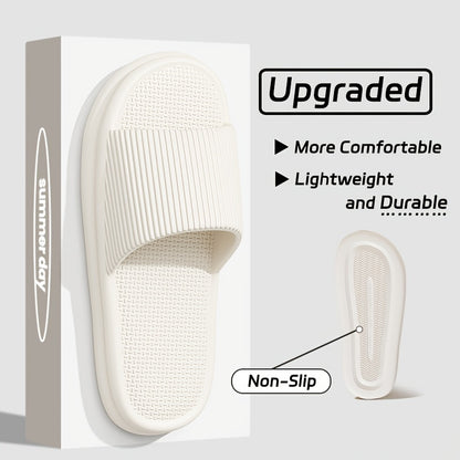 Summer Slippers Flip Flops Man Indoor Home Woman Shoes EVA Soft Soled Slippers Shower Home Slides Couple Non-slip Casual Sandals - KHOY