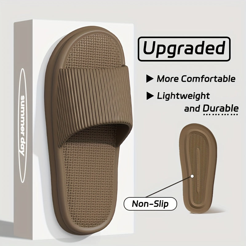 Summer Slippers Flip Flops Man Indoor Home Woman Shoes EVA Soft Soled Slippers Shower Home Slides Couple Non-slip Casual Sandals - KHOY