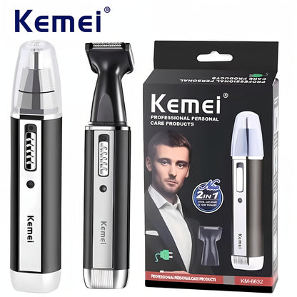 Kemei 4-in-1 Professional Grooming Kit, USB Rechargeable Nose & Ear Hair Trimmer, Beard and Eyebrow Razor, Men'S Personal Care Tools with Nickel Battery, ����������ï¿
