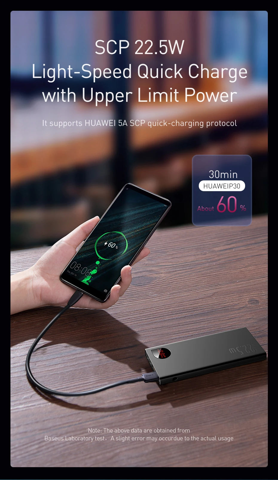 Baseus Power Bank 10000mAh 20000mAh 22.5W Fast Charging Powerbank Portable External Battery For iPhone 16 15 14 12 13 Pro Max - KHOY
