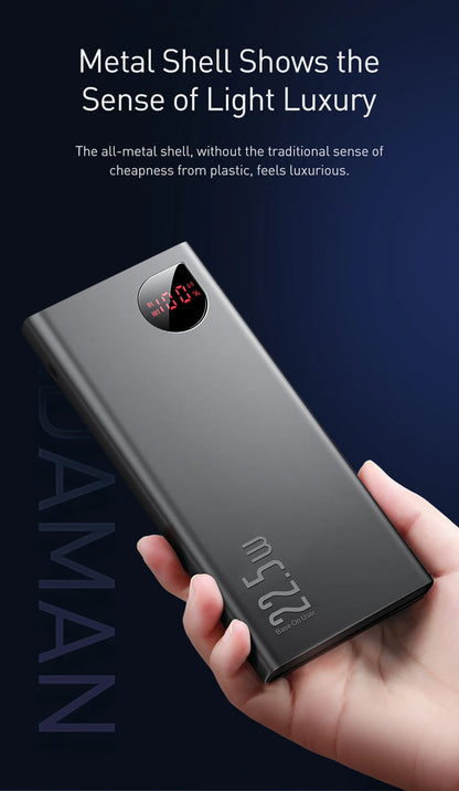 Baseus Power Bank 10000mAh 20000mAh 22.5W Fast Charging Powerbank Portable External Battery For iPhone 16 15 14 12 13 Pro Max - KHOY