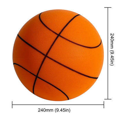Kids Indoor Silent Basketball Ball 21/18cm High-Resilience Foam Silent Basketball Lightweight Small Basketball Basket Sports Toy - KHOY