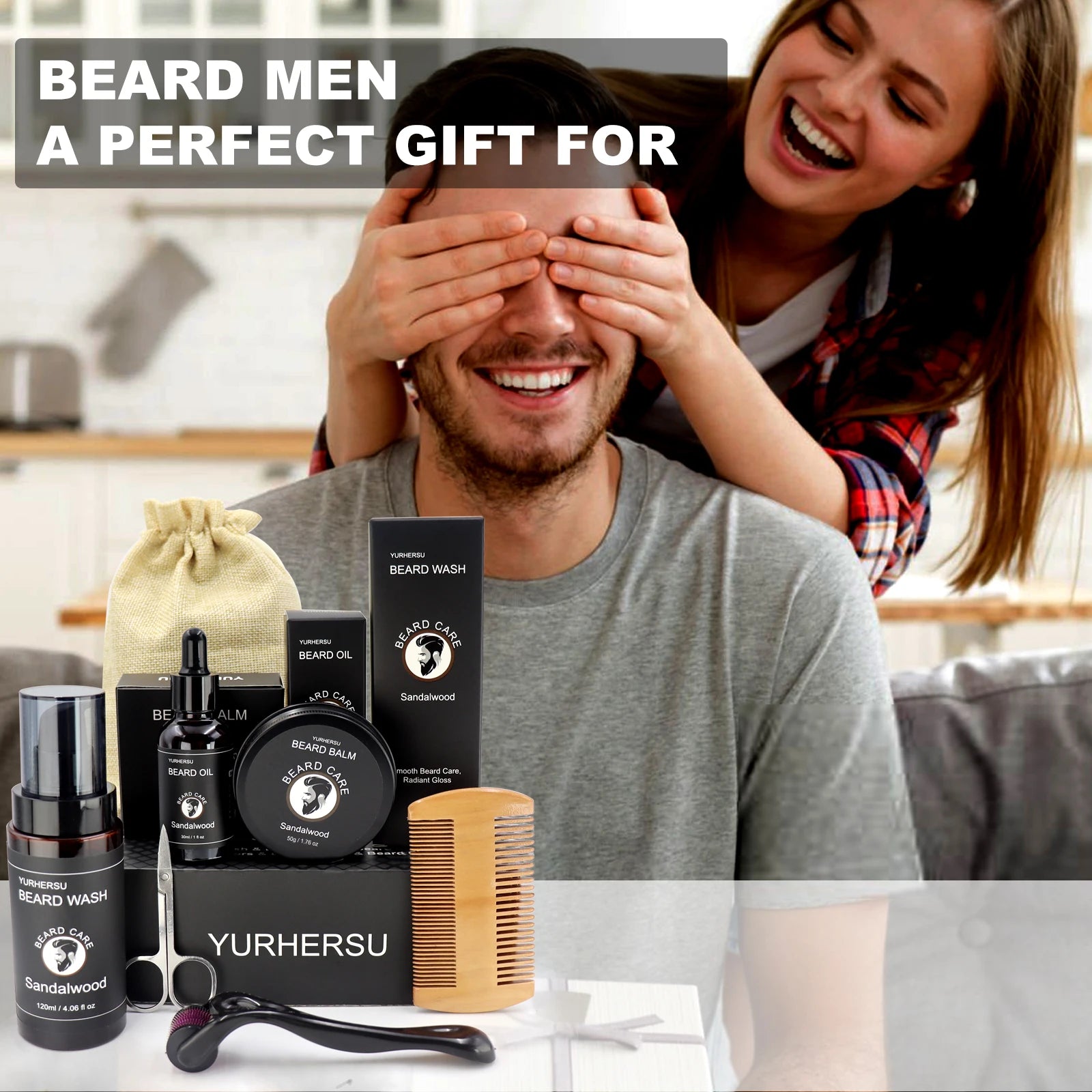 Exquisite lifestyle, starting from beard: 7-piece beard set for comprehensive care - KHOY