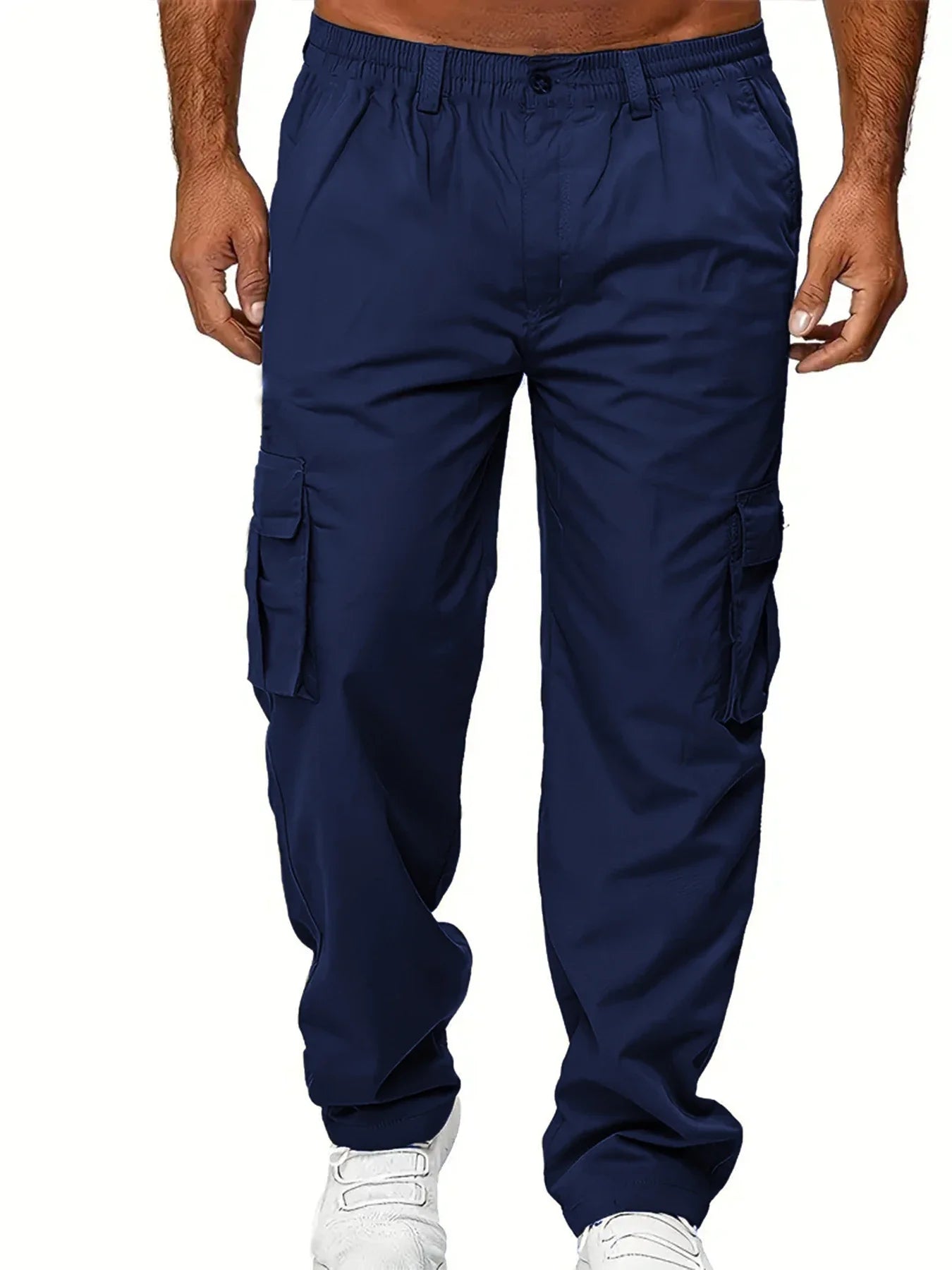 Men's Cargo Pants Outdoor Work Trousers Summer Casual Multi-Pocket Long Trousers Durable Breathable Sweatpants Hiking Pants - KHOY