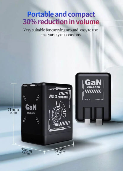 Xiaomi GaN120W Ultra Fast Charger With Retractable Type-C Lightning Cable Fast Charging Adapter For iPhone16 iPad Samsung Huawei - KHOY