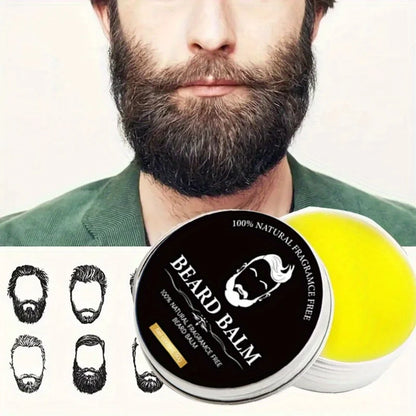 Beard Cream for Men,Moisturizing & Styling,No Rinse Care Cream,Beard Oil, Beard Styling Cream,Anti-Frizz,Softens &Tames Hair - KHOY