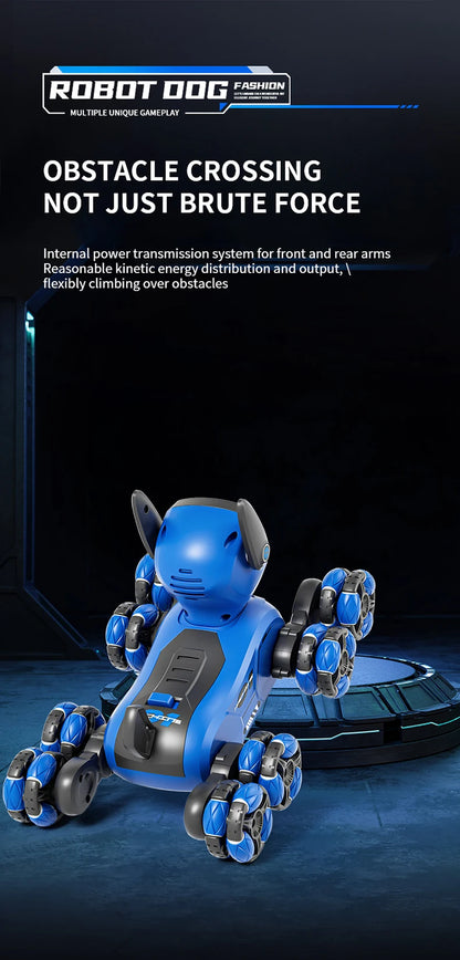 Remote control car Small Eight Wheel Gesture Sensing Multi functional Voice Interaction RC Stunt Machine Dog Q200 Children Toys - KHOY