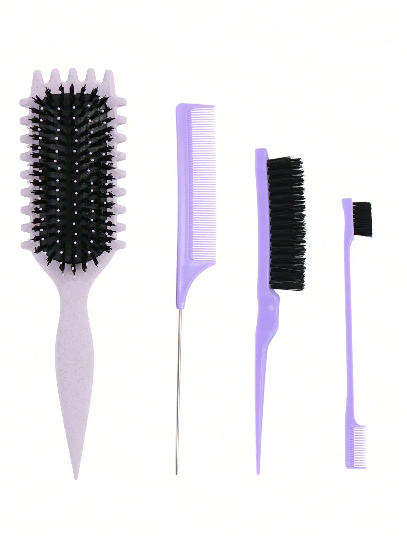 Curly Hair Styling Brush Curl Hair Brush for Combing and Shaping Men's and Women's Curls Reduce Pulling Tools - KHOY
