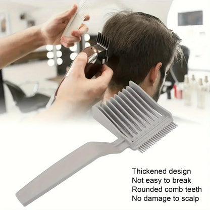 1pc Hair styling positioning comb, men's long handled home hair styling comb, hair salon comb - KHOY