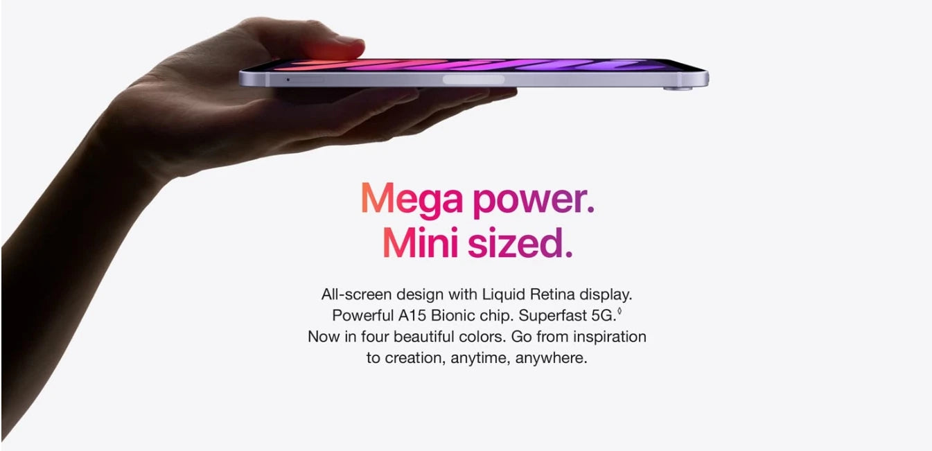 2021 IPad Mini 6 A15 8.3Inch 64G/128G/256G WiFi Cellular Touch ID,Original 6-core CPU 5-core GPU 16-core Neural Engine - KHOY