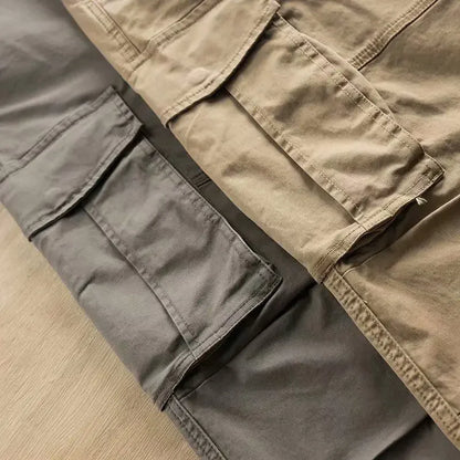 Men's Cargo Pants Work Wear Autumn Khaki Male Trousers Nylon Big Size Cheapest Designer Fashion Emo New in Baggy Long Slacks Y2k - KHOY