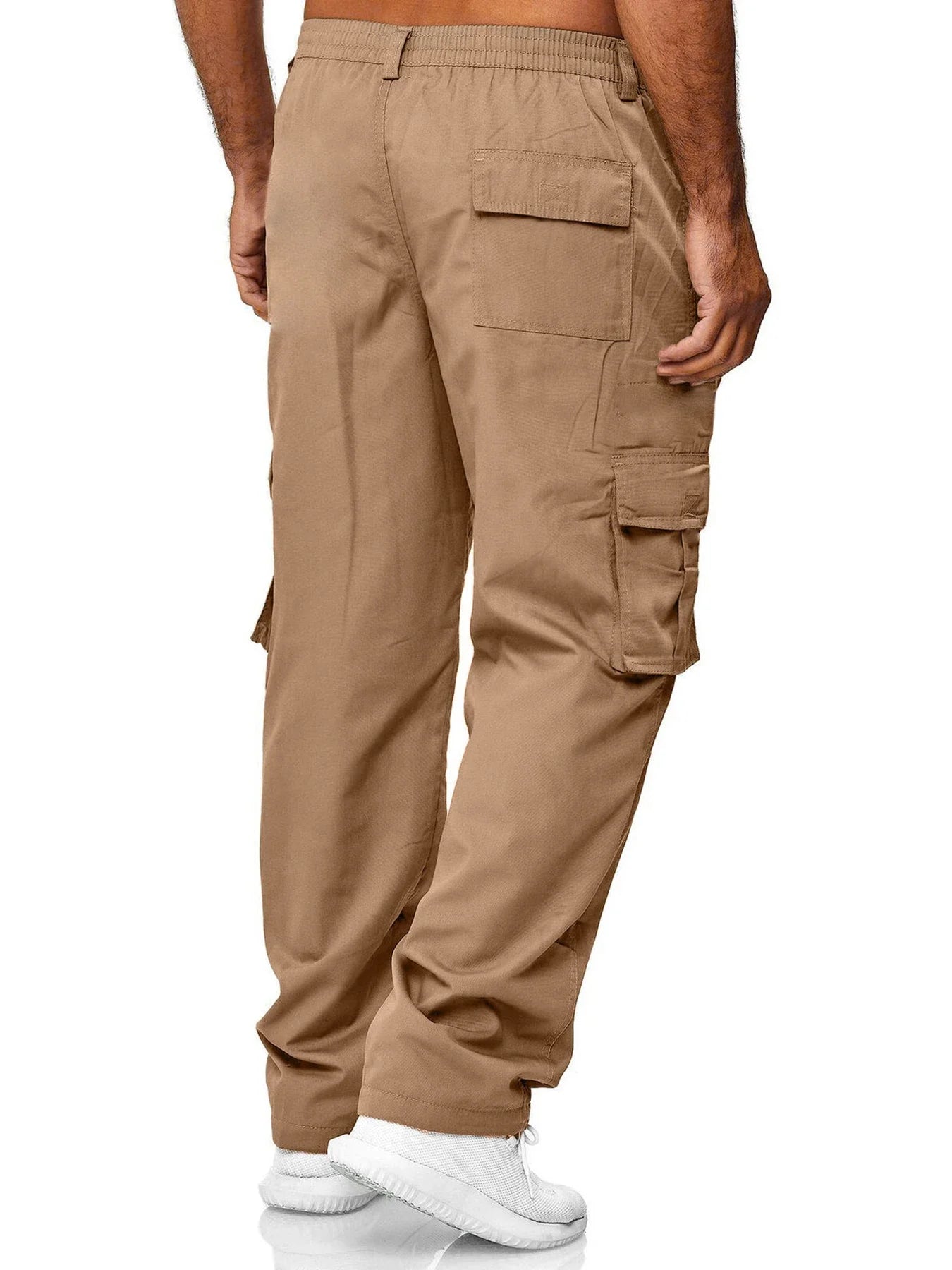 Men's Cargo Pants Outdoor Work Trousers Summer Casual Multi-Pocket Long Trousers Durable Breathable Sweatpants Hiking Pants - KHOY