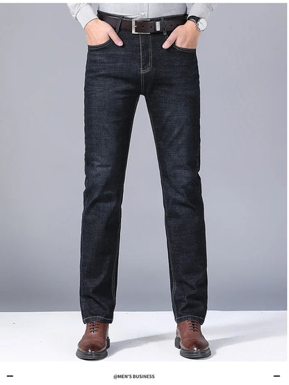 New Men Classic Jeans Jean Homme Pantalones Hombre Men Mannen Soft Black Biker Masculino Denim Overalls Mens Pants Size 32-38 - KHOY