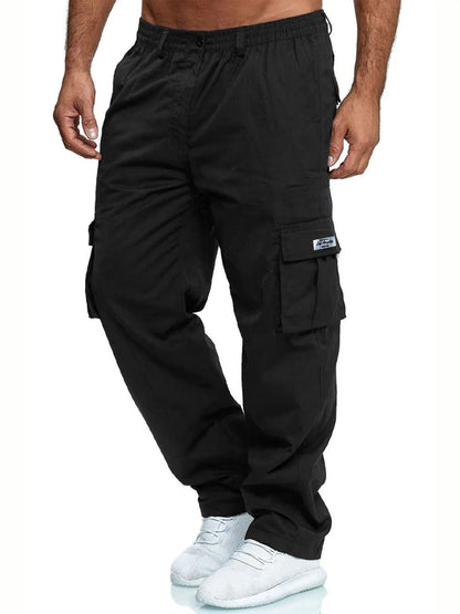 Men's Cargo Pants Outdoor Work Trousers Summer Casual Multi-Pocket Long Trousers Durable Breathable Sweatpants Hiking Pants - KHOY